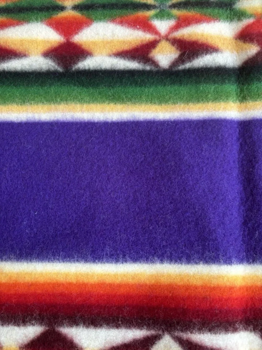 Beaver State Pendleton Mills Robe Shawl Fringed Blanket Purple